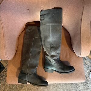 Free People x BRONX Leather Suede Riding Boots